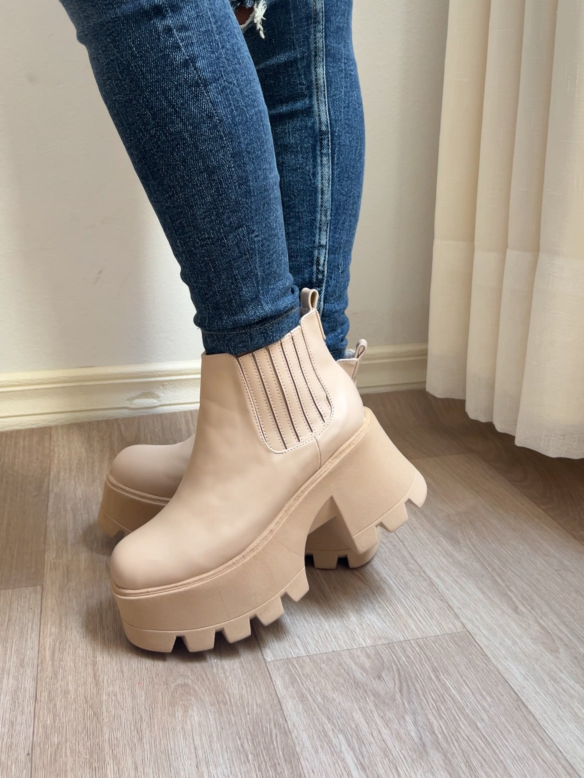 Botín beige - Chelsea