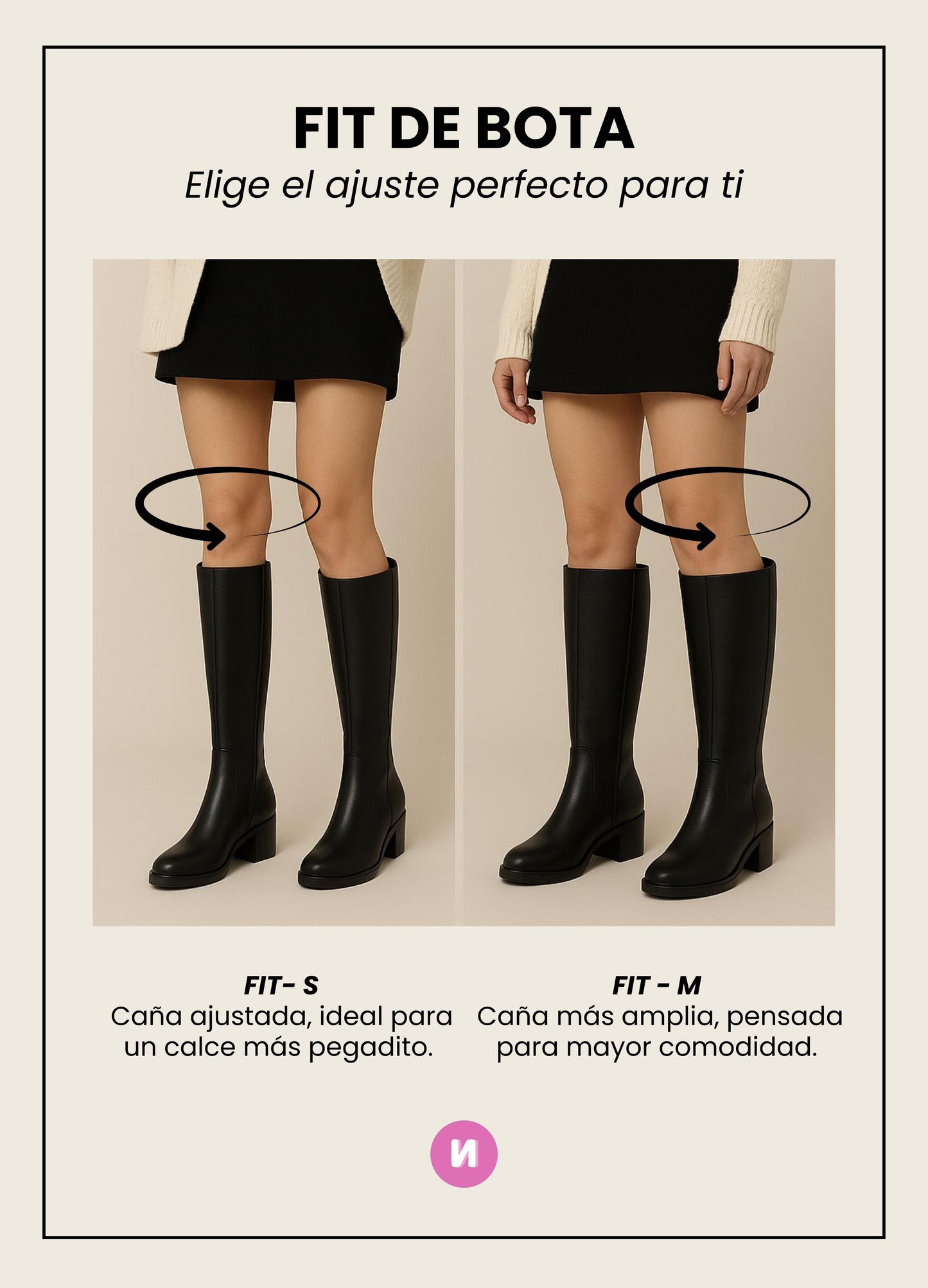 Bota negra - Rayza