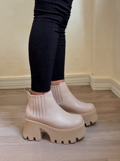 Botín beige - Chelsea