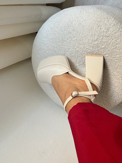 Tacón crema - Salma